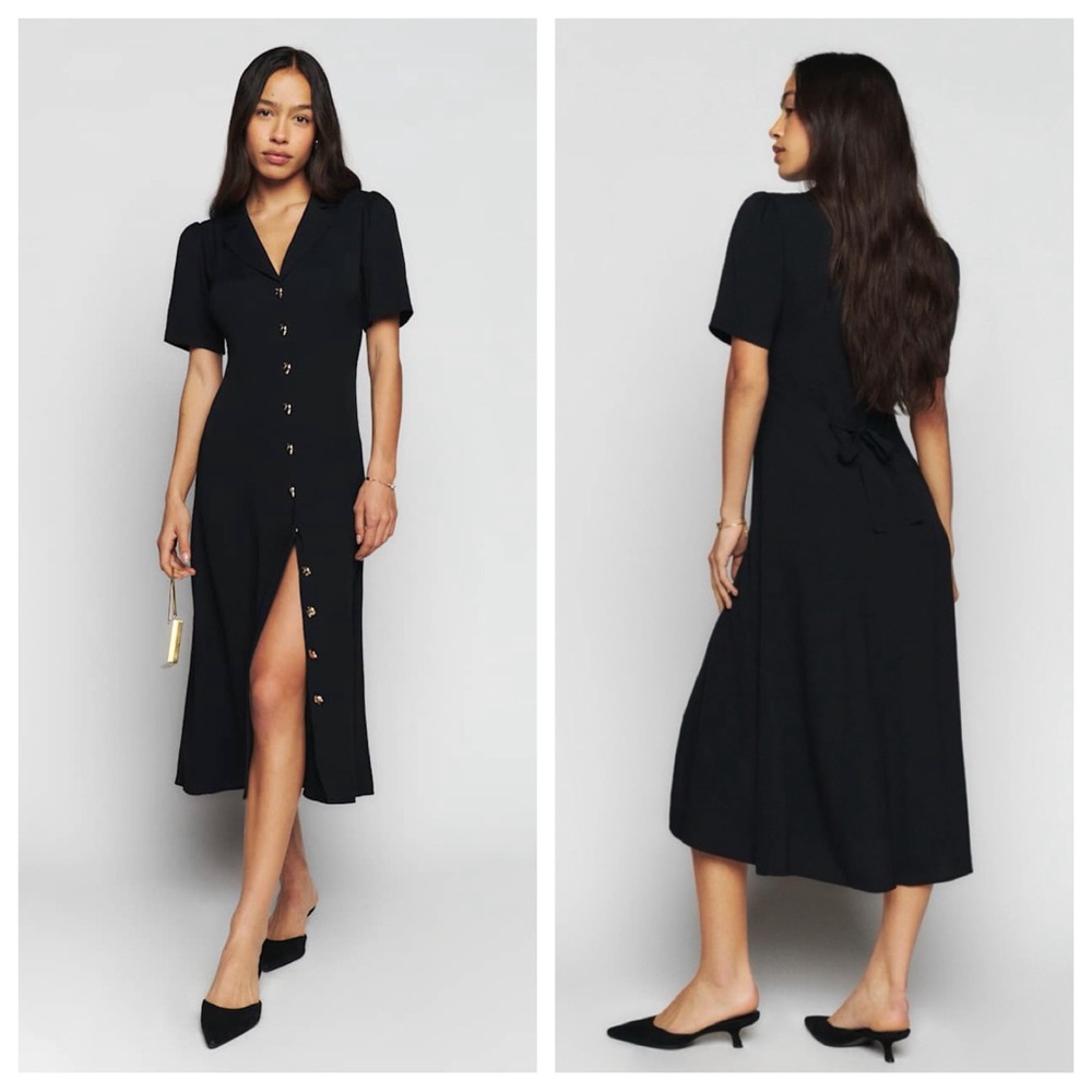 Reformation Wilde Dress Black 2